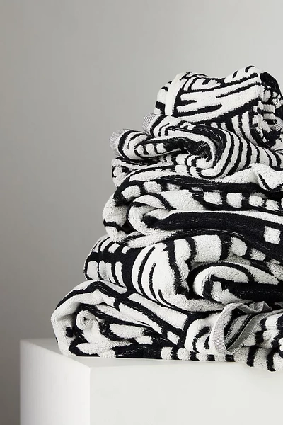 Anthropologie Drea Bath Towel Collection In Black
