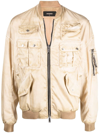 DSQUARED2 FADED EFFECT BOMBER JACKET