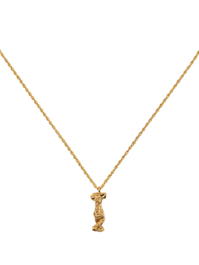Loveness Lee L Alphabet Necklace In Gold