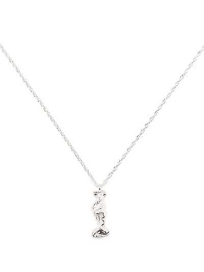 Loveness Lee I Alphabet-charm Necklace In Silver
