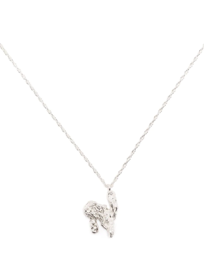 Loveness Lee N Alphabet-charm Necklace In Silver