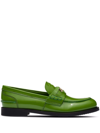 MIU MIU PATENT LEATHER PENNY LOAFERS