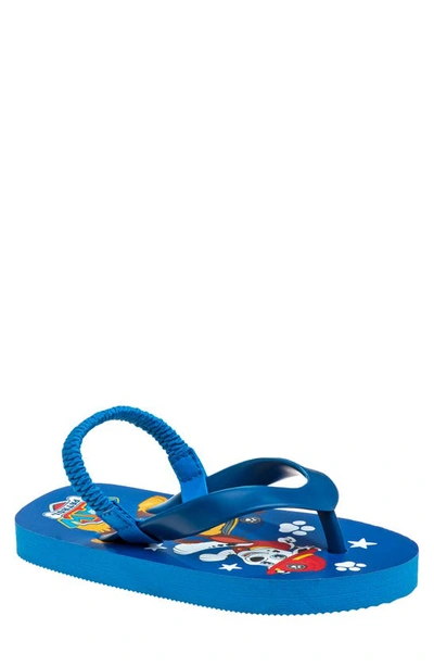 Josmo Kids' Paw Patrol Flip-flop Sandal In Navy/ Blue