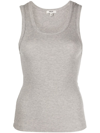 Agolde Poppy Organic Cotton-blended Tank In Grey Heather