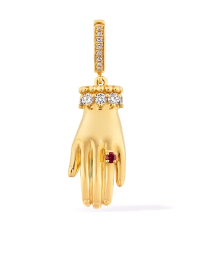 Annoushka 18kt Yellow Gold Mythology My Heart In Your Hands Diamond Charm