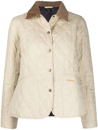 Barbour Summer Liddesdale Quilted Jacket In Neutral