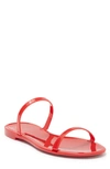 Stuart Weitzman Sawyer Slide Sandal In Lipstick Red
