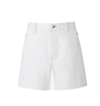 ALEXANDER WANG ALEXANDER WANG RELAXED FIT LOGO PATCH DENIM SHORTS