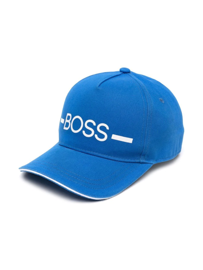 Bosswear Boys Teen Blue Cotton Logo Cap