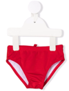 Dsquared2 Logo-print Swim Trunks In Red