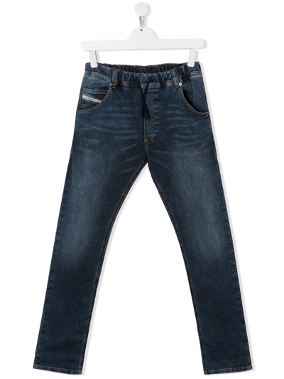 Diesel Kids' Krooley Slim-cut Jeans In Blue
