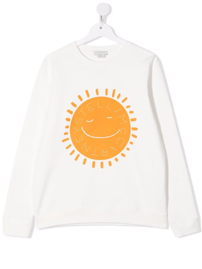 Stella Mccartney Kids' Logo-print Sustainable-cotton Sweatshirt