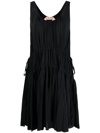 N°21 PLEATED TIERED DRESS