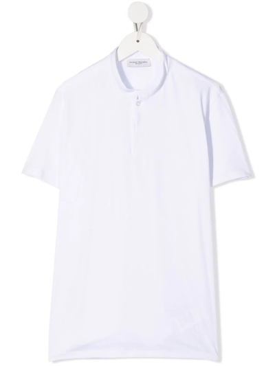 Paolo Pecora Teen Short-sleeve Polo Shirt In White