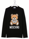 MOSCHINO TEEN TEDDY BEAR-PRINT LONG-SLEEVE T-SHIRT