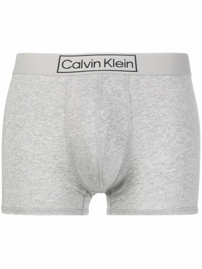 Calvin Klein Underwear Logo-waist Boxer Briefs In Grey