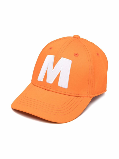 Marni Kids' Embroidered-logo Baseball Cap In Orange