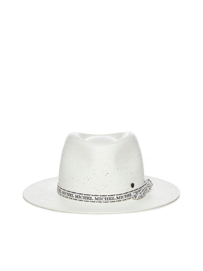 Maison Michel André Rollable Fedora Hat In White