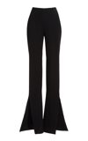 Monot Flared Pants With Ankle Splits In Black