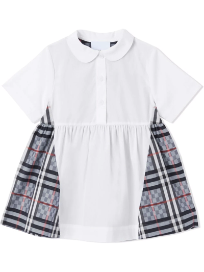 Burberry Kids' Vintage Check Shirtdress In Blue