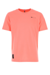 Mcq By Alexander Mcqueen Mcq Cotton Blend T-shirt With Logo In Coral