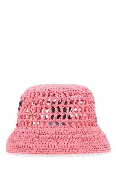Prada Pink Crochet Bucket Hat