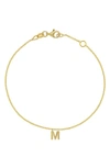 BONY LEVY 14K GOLD PERSONALIZED CHARM BRACELET