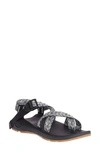 Chaco Women's Z/2 Adjustable Strap Sandal In Trap B+w In Trap Black And White