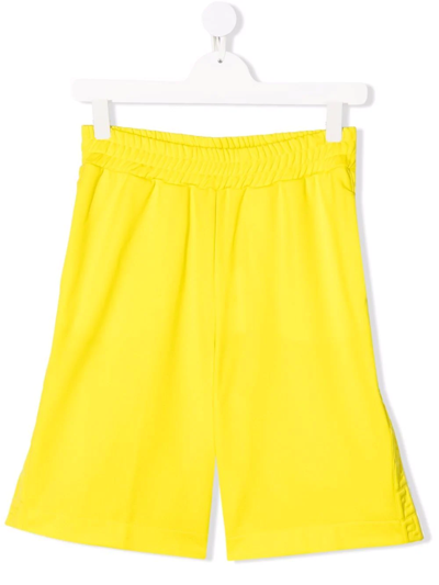 Fendi Teen Elasticated-waist Shorts In Yellow
