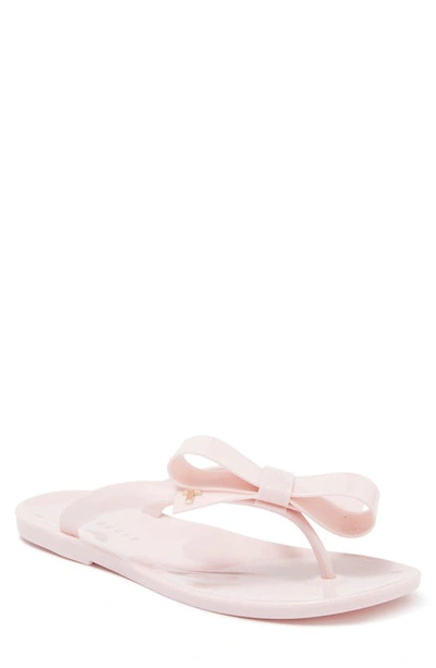 Ted Baker Jassey Bow-detail Jelly Flip-flops In Light Pink