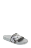 The North Face Base Camp Sliders In Gray Camo