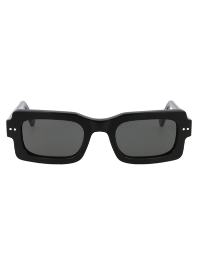 Marni Eyewear Lake Rectangular Frame Sunglasses In Black