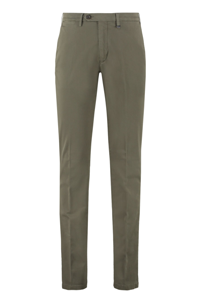 Canali Straight-leg Chino Trousers In Green