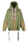 Khrisjoy Logo-strap Hooded Jacket In Green