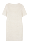 Bottega Veneta Lace-effect Knitted Dress In Panna