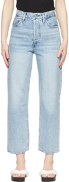 LEVI'S BLUE RIBCAGE STRAIGHT ANKLE JEANS