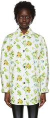 Msgm White Cotton Jacket In 01 White