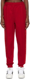 ADIDAS X IVY PARK RED COTTON LOUNGE PANTS