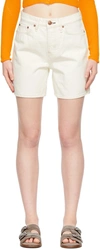 Rag & Bone Maya Denim Shorts In Ecru