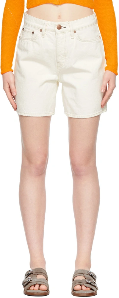 Rag & Bone Maya Denim Shorts In White