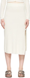 Rag & Bone Soleil Ribbed-knit Midi Skirt In White
