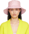 Ganni Recycled Polyester Bucket Hat In Pink