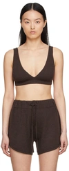 Lisa Yang Ssense Exclusive Brown Capucine Bra In Chocolate