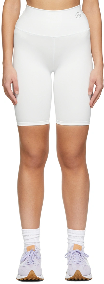 Héros White Recycled Italian Scuba Sport Shorts
