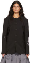 WE11 DONE BLACK POLYESTER JACKET