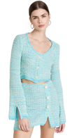 ACNE STUDIOS AQUA CARDIGAN AQUA BLUE