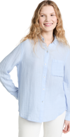 Rails Ellis Cotton Shirt - Bluebell - Atterley In Bluebell