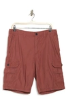 Union Denim Fairview Cargo Shorts In Red Clay