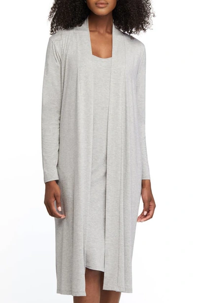 Montelle Intimates Duster Dressing Gown In Heather Grey