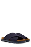 Camper Brutus Crossover Strap Sandals In Navy